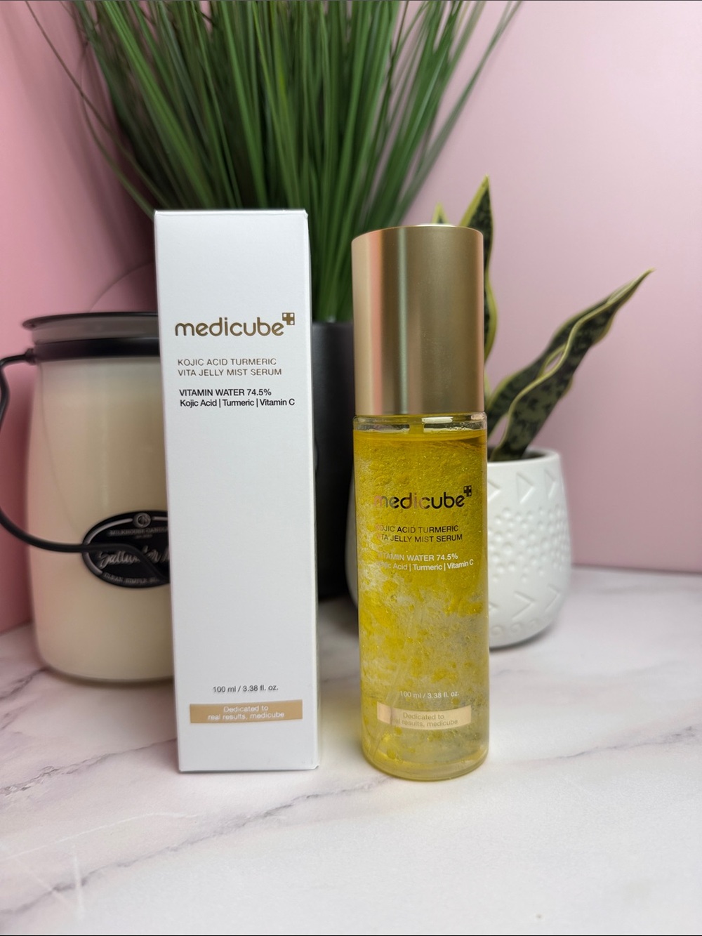 Medicube Kojic Acid Turmeric Vita Jelly Mist Serum - Yellow